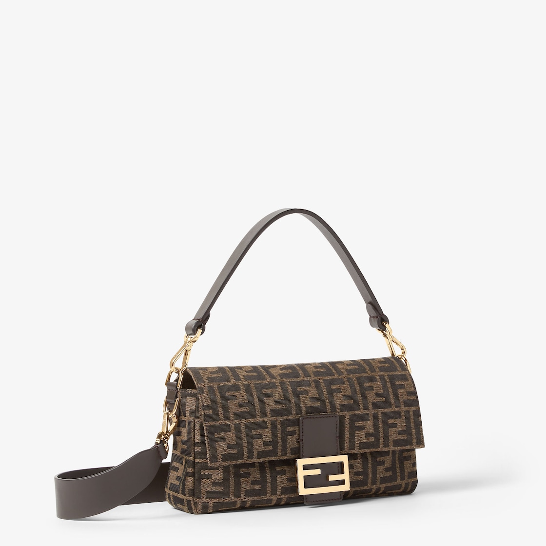 FENDI Baguette® Tobacco brown FF jacquard fabric bag - Image 5
